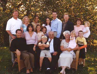 Our 25th Anniversary Party - All our childen and grand children attended this event in 2004.