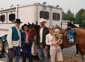 With family at NW Montana Rodeo & Fair August 2007